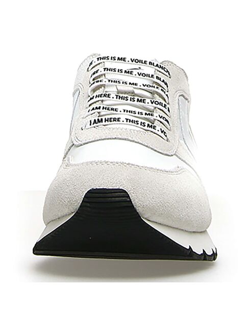 Sneakers en Cuir Liam blanc/gris
