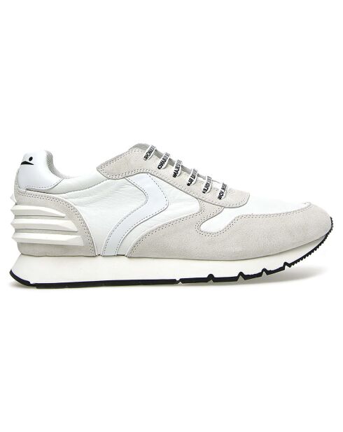 Sneakers en Cuir Liam blanc/gris