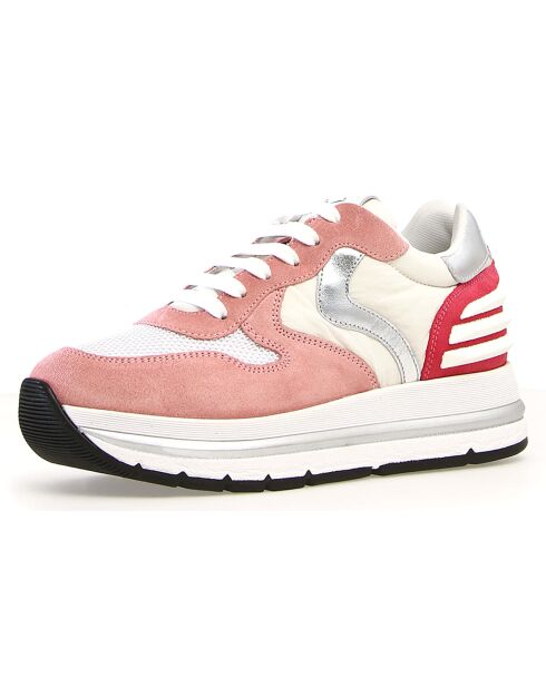Sneakers en Cuir Maran roses