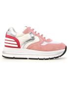 Roze leren sneakers van Maran