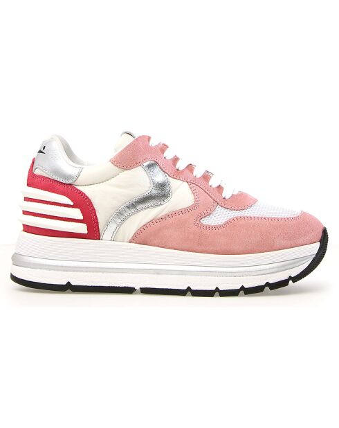 Sneakers en Cuir Maran roses