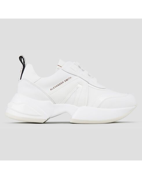 Sneakers en Cuir Marble blanches