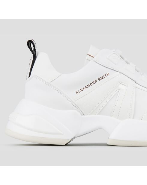 Sneakers en Cuir Marble blanches