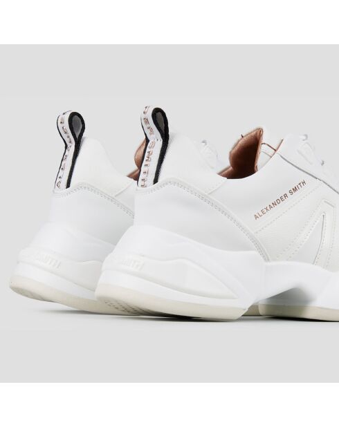 Sneakers en Cuir Marble blanches
