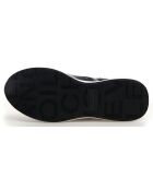 Grijze gemeleerde leren sneakers