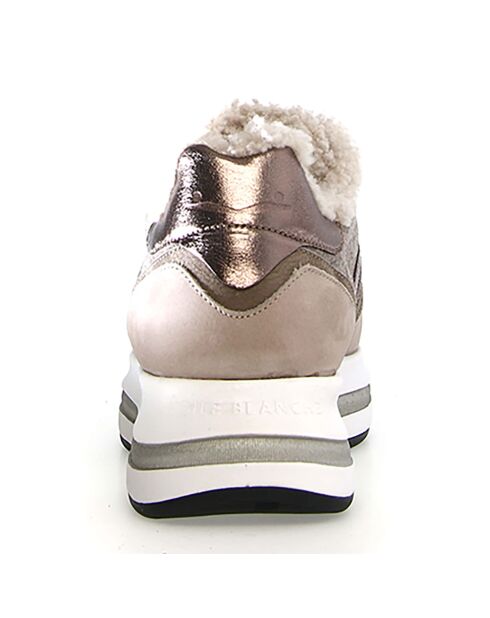 Sneakers en Cuir Melany noisette
