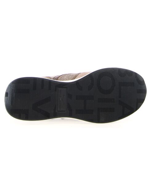 Sneakers en Cuir Melany noisette