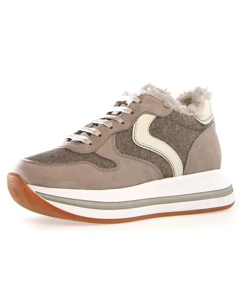 Sneakers en Cuir Merry grises