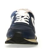 Sneakers en Cuir Paris bleu marine