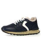Sneakers en Cuir Paris bleu marine
