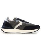 Sneakers en Cuir Qwark bleu gris