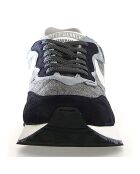 Sneakers en Cuir Qwark bleu gris