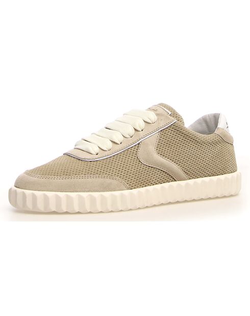 Sneakers en Cuir Selia beiges