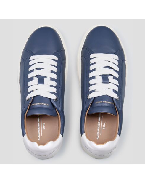 Sneakers en Cuir Soho bleues