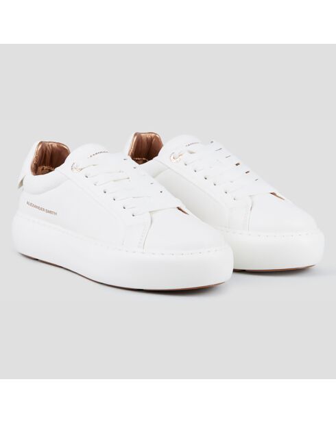 Sneakers en Cuir Soho blanches