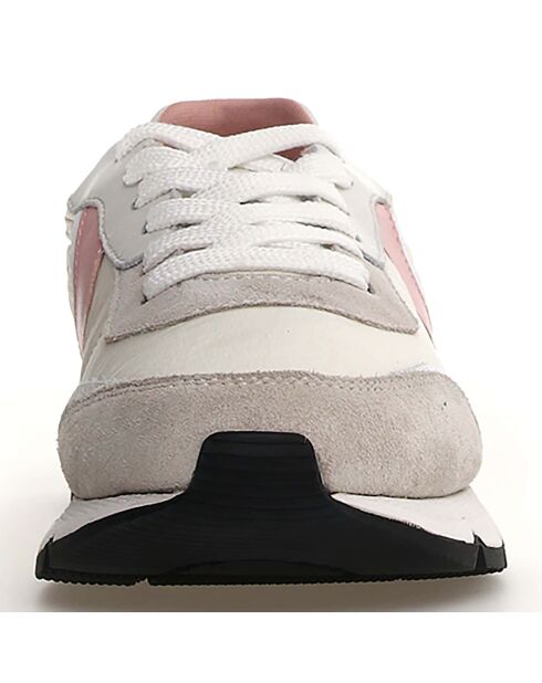 Sneakers en Cuir Storm crème/gris