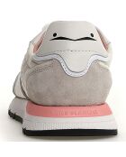 Sneakers Storm aus Leder in Creme/Grau