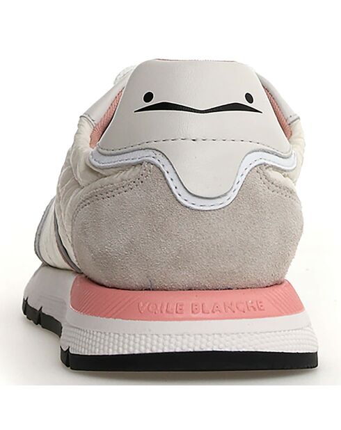 Sneakers en Cuir Storm crème/gris