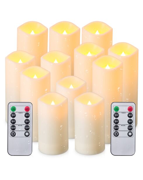 Bougies Led effet flamme