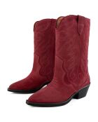 Bottines en Cuir Alabama bordeaux