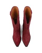 Bottines en Cuir Alabama bordeaux