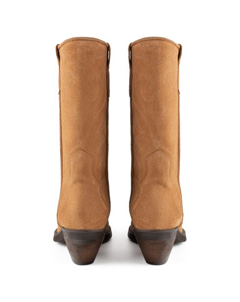 Bottines en Cuir Alabama caramel