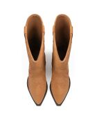 Bottines en Cuir Alabama caramel