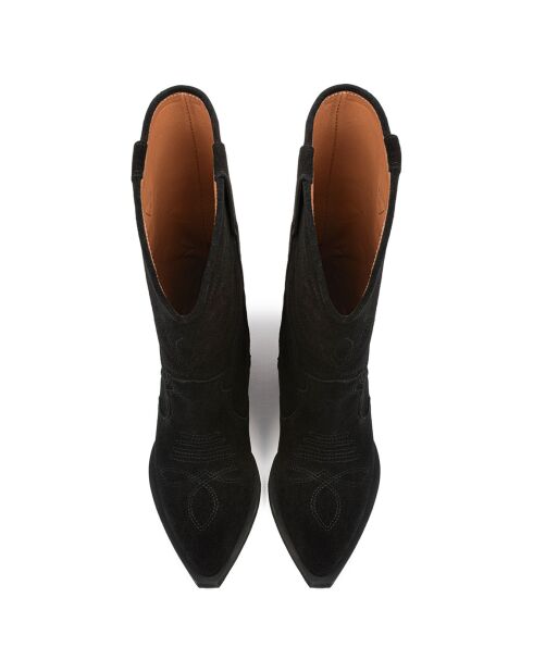Bottines en Cuir Alabama noires