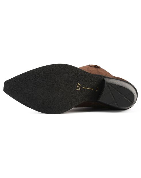 Bottines en Cuir Alabama marron