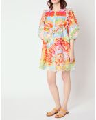 Vestido bordado anudado