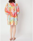 Vestido bordado anudado