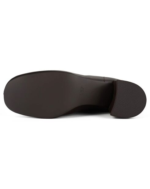 Bottines en Cuir A Lonely Place To Be marron - Talon 6 cm