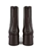 Bottines en Cuir A Lonely Place To Be marron - Talon 6 cm