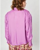 Chemise en Soie mélangée Doggy lilas