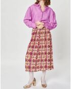 Chemise en Soie mélangée Doggy lilas