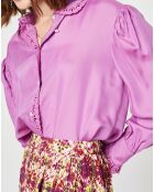Chemise en Soie mélangée Doggy lilas