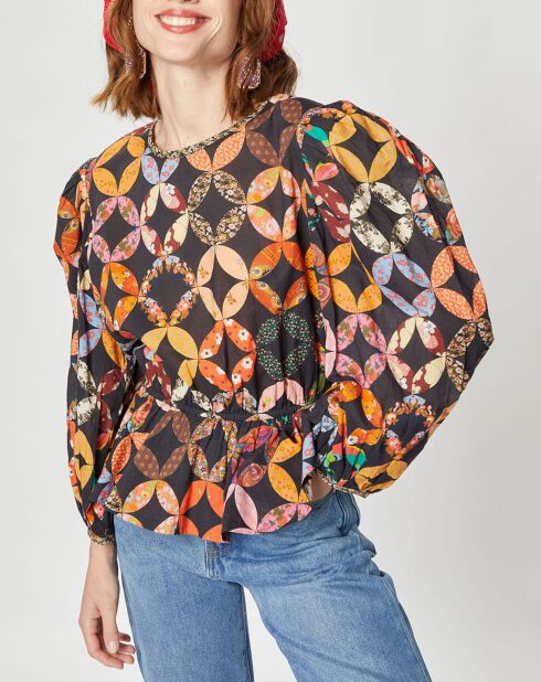 Blouse Patchwork 70 noire