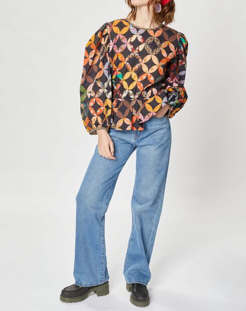 Blouse Patchwork 70 noire