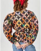 Blouse Patchwork 70 noire