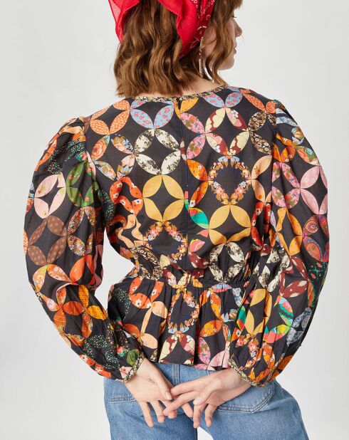 Blouse Patchwork 70 noire