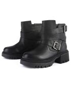 Bottines en Cuir Hard Rock noires - Talon 5.5 cm