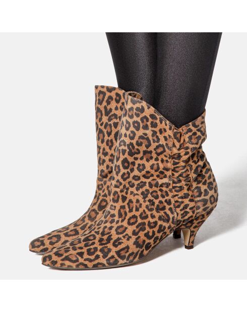 Bottines en Cuir Make Me Like You multicolores - Talon 6 cm