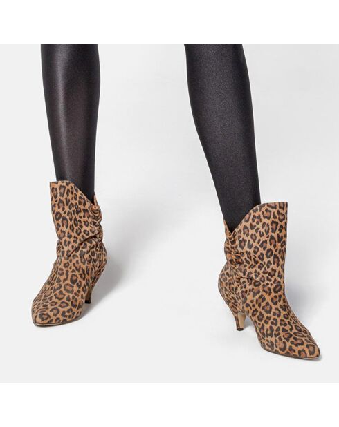 Bottines en Cuir Make Me Like You multicolores - Talon 6 cm