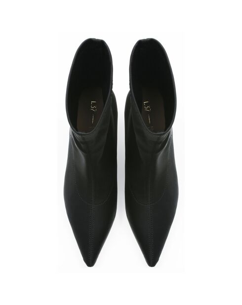 Bottines en Cuir Night Like This noires - Talon 5 cm