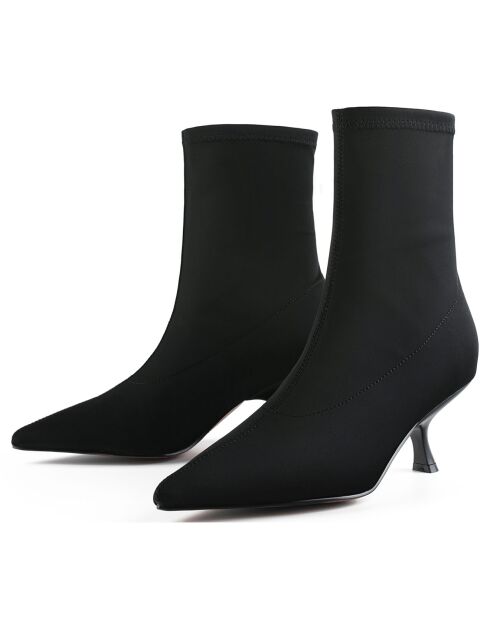 Bottines en Cuir Night Like This noires - Talon 5 cm