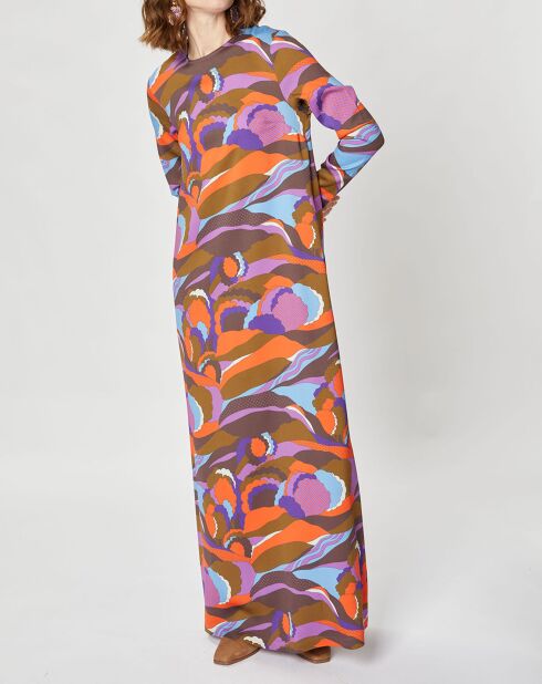 Robe longue Caftan Purple Country Pop lilas