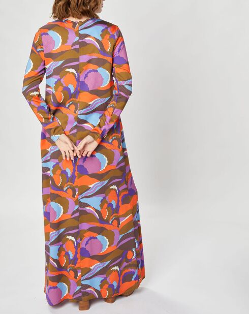 Robe longue Caftan Purple Country Pop lilas