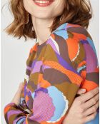 Robe longue Caftan Purple Country Pop lilas