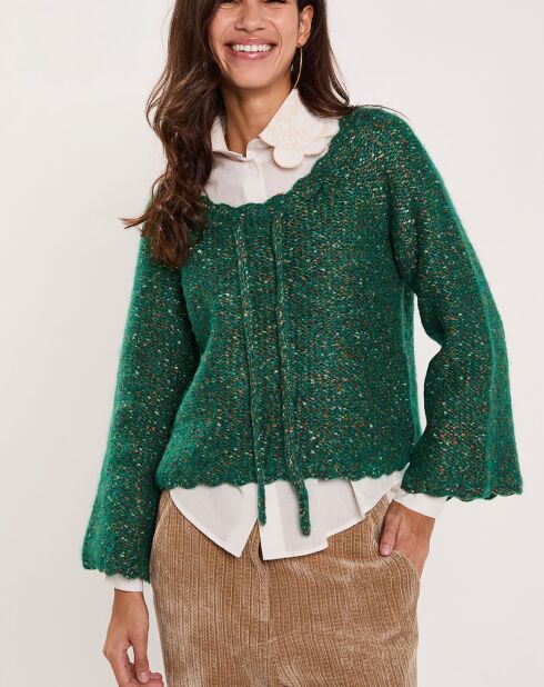 Pull Bonbon vert gazon