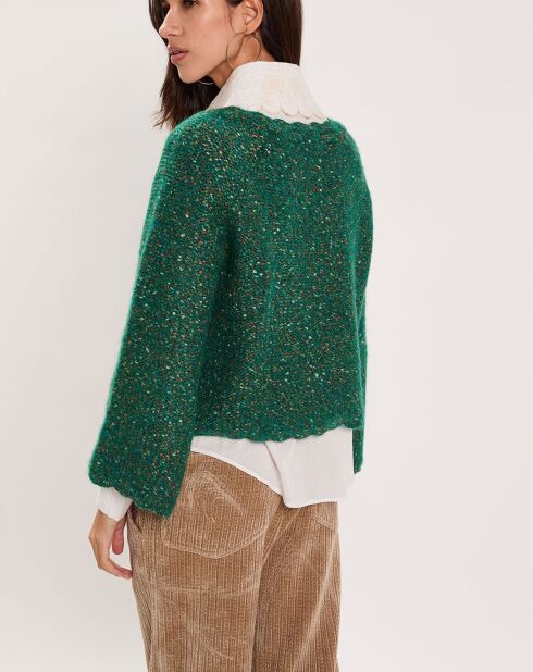 Pull Bonbon vert gazon